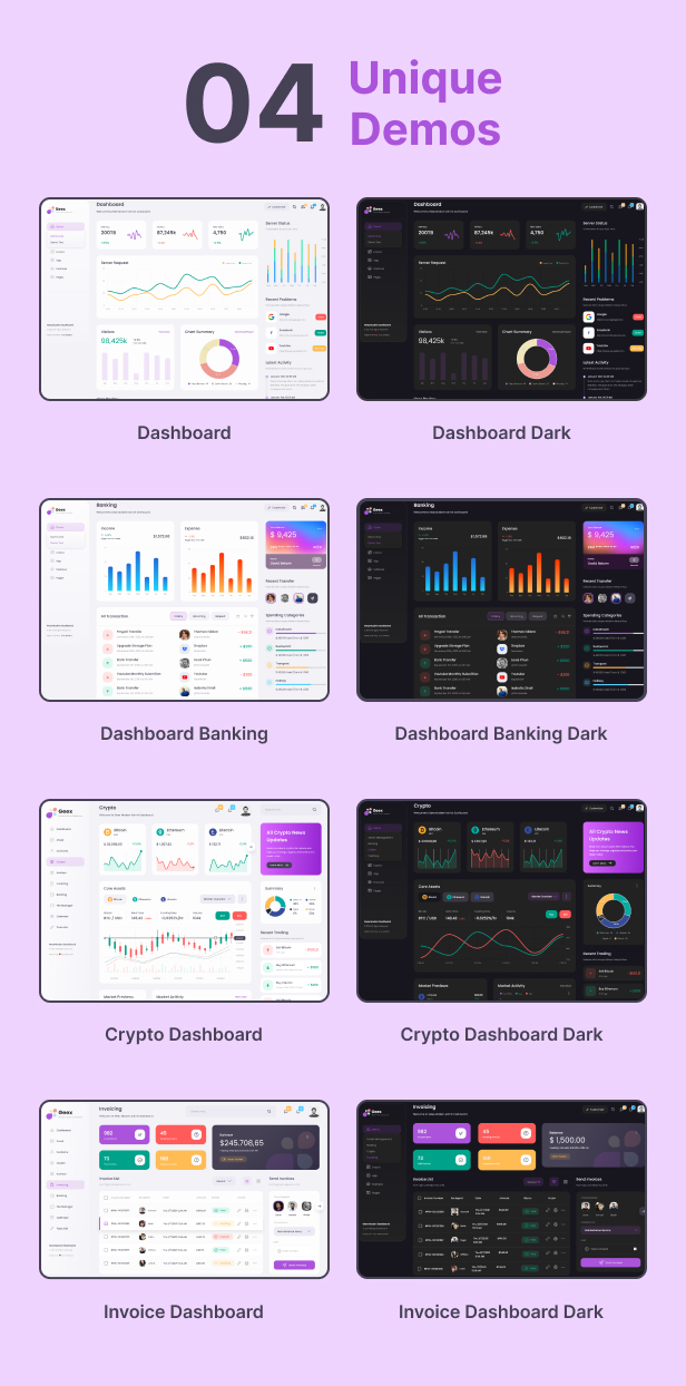 Geex - Angular & Bootstrap Admin Dashboard Template