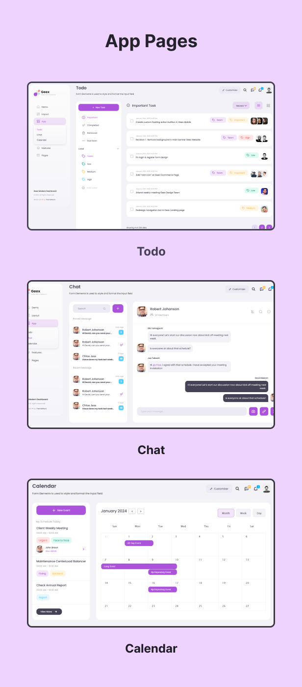 Geex - Angular & Bootstrap Admin Dashboard Template