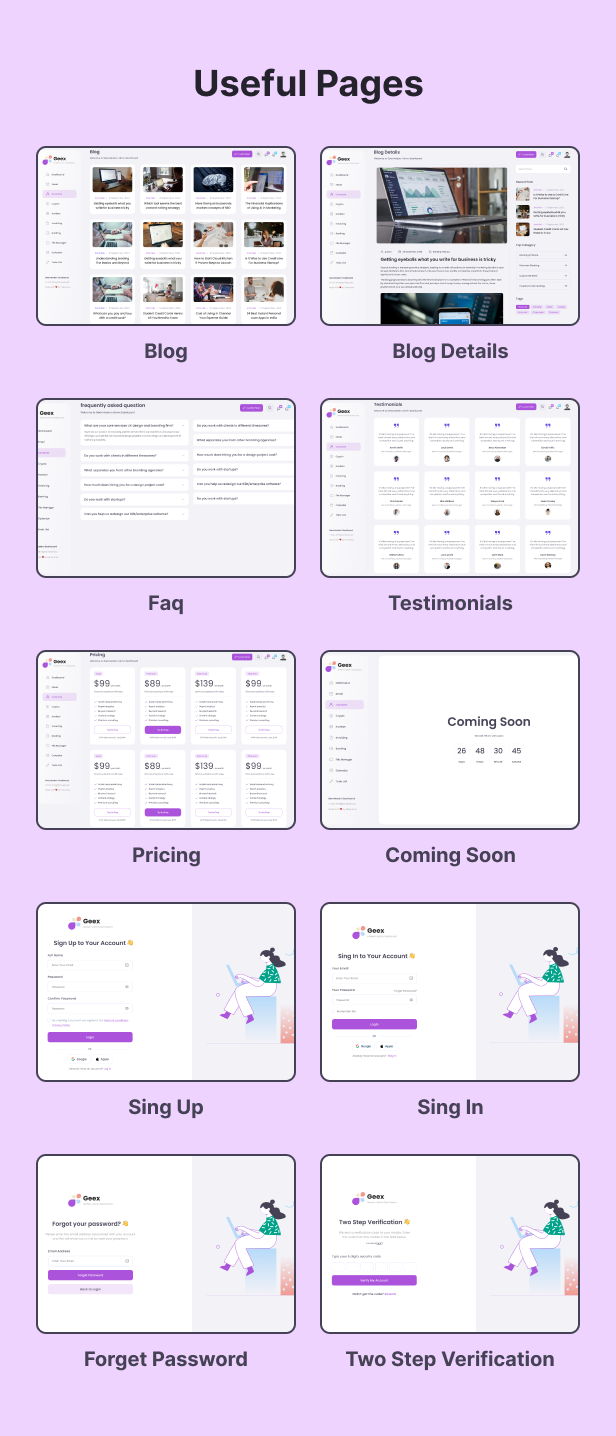 Geex - Angular & Bootstrap Admin Dashboard Template